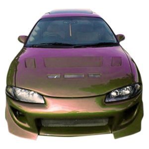 Mitsubishi Eclipse 1995-1999 / Eagle Talon 1995-1998 Blits Style 1 Piece Polyurethane Front Bumper - Image 2