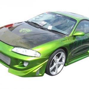 Mitsubishi Eclipse 1995-1999 / Eagle Talon 1995-1998 Blits Style 1 Piece Polyurethane Front Bumper - Image 5
