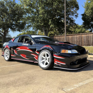 Ford Mustang 1999-2004 Cobra R Style 1 Piece Polyurethane Front Bumper - Image 2