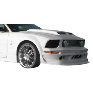 Ford Mustang V6 2005-2009 Cobra R Style 1 Piece Polyurethane Front Bumper - Image 5
