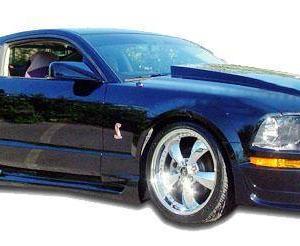 Ford Mustang V6 2005-2009 Cobra R Style 1 Piece Polyurethane Front Bumper - Image 4