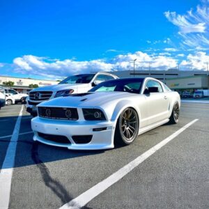 Ford Mustang 2005-2009 S-Tech Style 1 Piece Polyurethane Front Bumper - Image 1