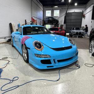 Porsche 997 / 991 2005-2009 GT 3 Look 1 Piece Polyurethane Front Bumper - Image 3