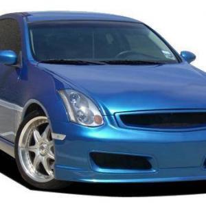 Infiniti G35 2DR Coupe 2003-2007 Nismo Style 1 Piece Polyurethane Front Bumper - Image 3
