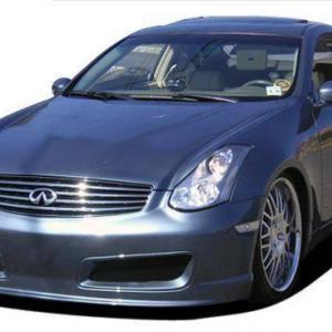 Infiniti G35 2DR Coupe 2003-2007 Nismo Style 1 Piece Polyurethane Front Bumper - Image 6