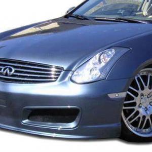 Infiniti G35 2DR Coupe 2003-2007 Nismo Style 1 Piece Polyurethane Front Bumper - Image 4