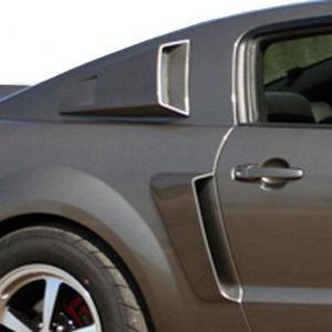 Ford Mustang 2005-2014 K Spec Style 2 Piece Polyurethane Window Scoops - Image 4