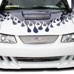Ford Mustang 1999-2004 Demon Style 1 Piece Polyurethane Front Bumper - Image 3