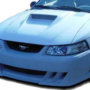 Ford Mustang 1999-2004 Demon Style 1 Piece Polyurethane Front Bumper - Image 4