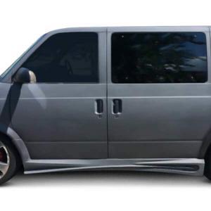 Chevrolet Astro 1995-2005 / GMC Safari Van 1995-2005 Hollywood Style 2 Piece Polyurethane Side Skirts - Image 2