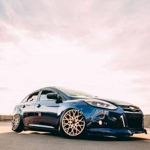 Ford Focus 5dr / Sedan 2012-2014 BDS Style 1 Piece Polyurethane Front Lip - Image 2