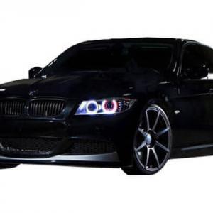 BMW 3 Series Sedan E90 2009-2011 VKM Style 1 Piece Polyurethane Front Lip - Image 3