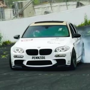 BMW 5 Series F10 M5 2011-2015 VKM Style 1 Piece Polyurethane Front Lip - Image 2