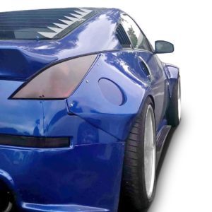Nissan 350Z 2003-2008 KBD Louvered 2 Piece Polyurethane Window Scoops - Image 2