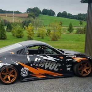 Nissan 350Z 2003-2008 KBD Louvered 2 Piece Polyurethane Window Scoops - Image 8