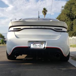 Dodge Dart 2013-2016 Demon Style 3 Piece Polyurethane Rear Wing Spoiler - Image 3