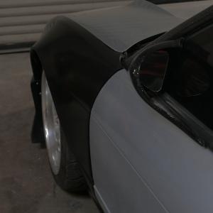 Nissan 240SX S13 (Pop Up) 1989-1994 Wide Johnnies Style 2 Piece Polyurethane 50mm Front Fenders - Image 8