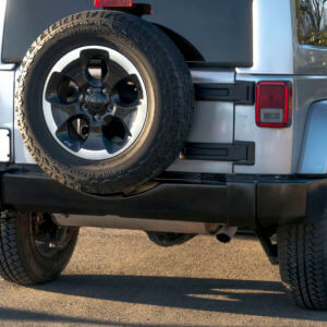 Jeep Wrangler JK (2/4 Doors) & Unlimited 2007-2018 Factory/OE Design 1 Piece Polyurethane Rear Bumper - Image 3