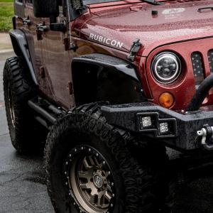 Jeep Wrangler JK (2/4 Doors) & Unlimited 2007-2018 Front & Rear 4 Piece Polyurethane Fender Flares Kit - Image 2