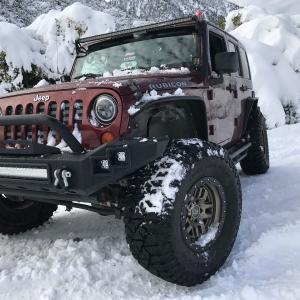 Jeep Wrangler JK (2/4 Doors) & Unlimited 2007-2018 Front & Rear 4 Piece Polyurethane Fender Flares Kit - Image 7