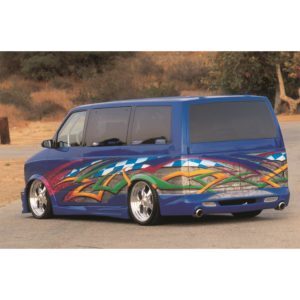 Chevrolet Astro 1995-2005 / GMC Safari Van 1995-2005 Premier Style 1 Piece Polyurethane Rear Lip - Image 2