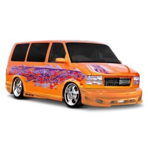 Chevrolet Astro 1995-2005 / GMC Safari Van 1995-2005 Cobra Style 2 Piece Polyurethane Side Skirts - Image 2