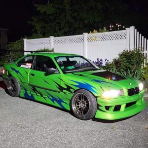 BMW E36 3 Series 2DR 4DR 1992-1998 ISB Style 2 Piece Polyurethane Side Skirts - Image 2