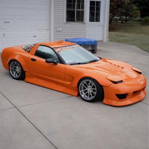 Chevrolet Corvette C5 1997-2004 Kyouki Style 4 Piece Polyurethane Full Body Kit - Image 4