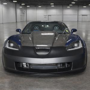 Chevrolet Corvette C6 2006-2013 C6R Style 1 Piece Polyurethane Front Bumper - Image 8