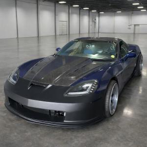 Chevrolet Corvette C6 2006-2013 C6R Style 1 Piece Polyurethane Front Bumper - Image 5