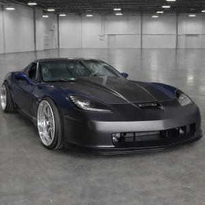 Chevrolet Corvette C6 2006-2013 C6R Style 1 Piece Polyurethane Front Bumper - Image 6