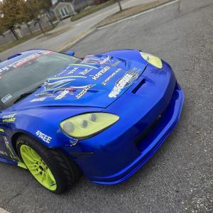 Chevrolet Corvette C6 2006-2013 C6R Style 1 Piece Polyurethane Front Bumper - Image 4