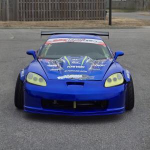 Chevrolet Corvette C6 2006-2013 C6R Style 1 Piece Polyurethane Front Bumper - Image 2